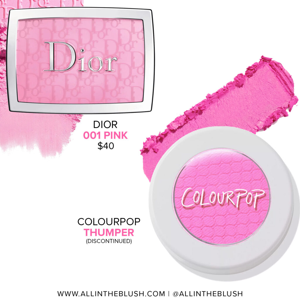 ColourPop Dupes for Dior 001 Pink Rosy Glow Blush