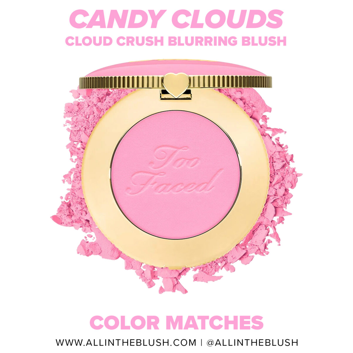 Too Faced Candy Clouds Cloud Crush Blurring Blush Dupes