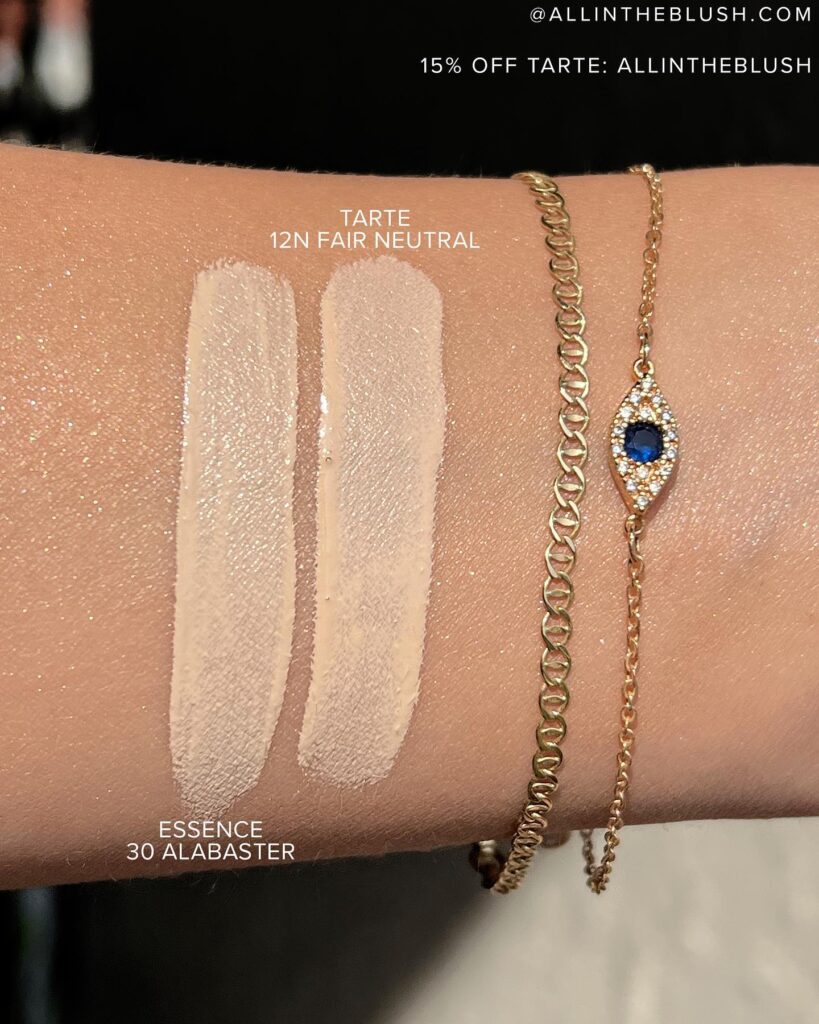 Tarte 12N Fair Neutral Shape Tape Radiant Concealer Color Matches