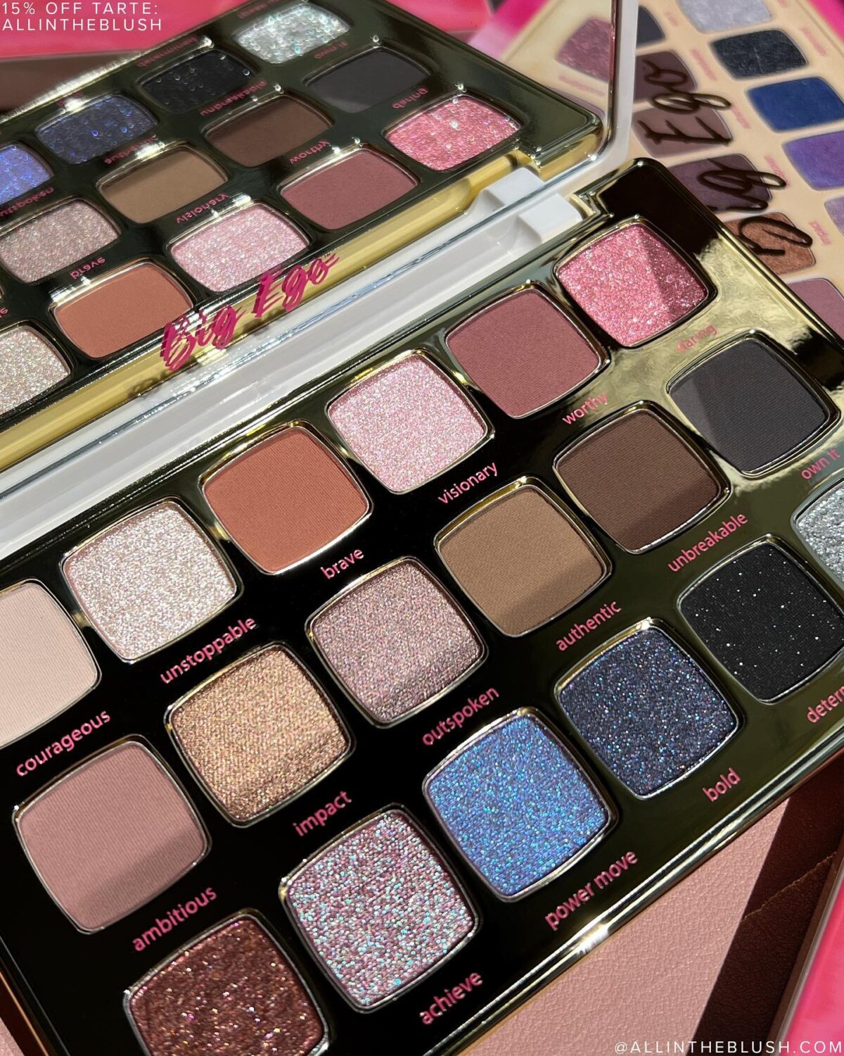 Tarte Big Ego Eyeshadow Palette Review + Save 15 off Tarte with Code