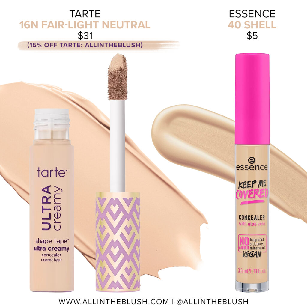 Tarte 16N Fair-Light Neutral Shape Tape Ultra Creamy Concealer Color Matches