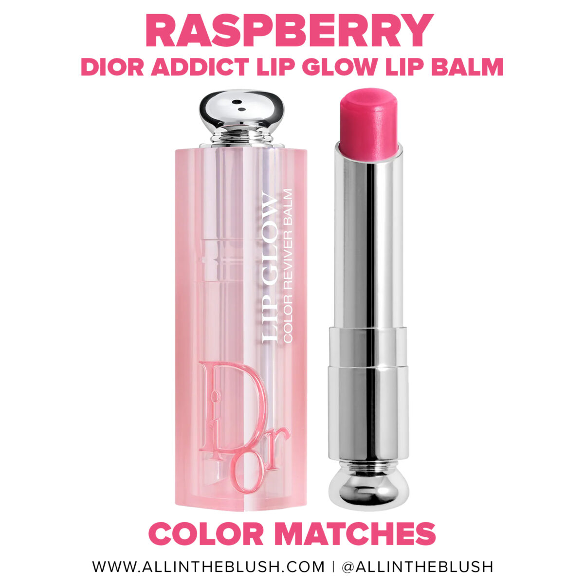 Dior Berry Raspberry Addict Lip Glow Lip Balm Dupes