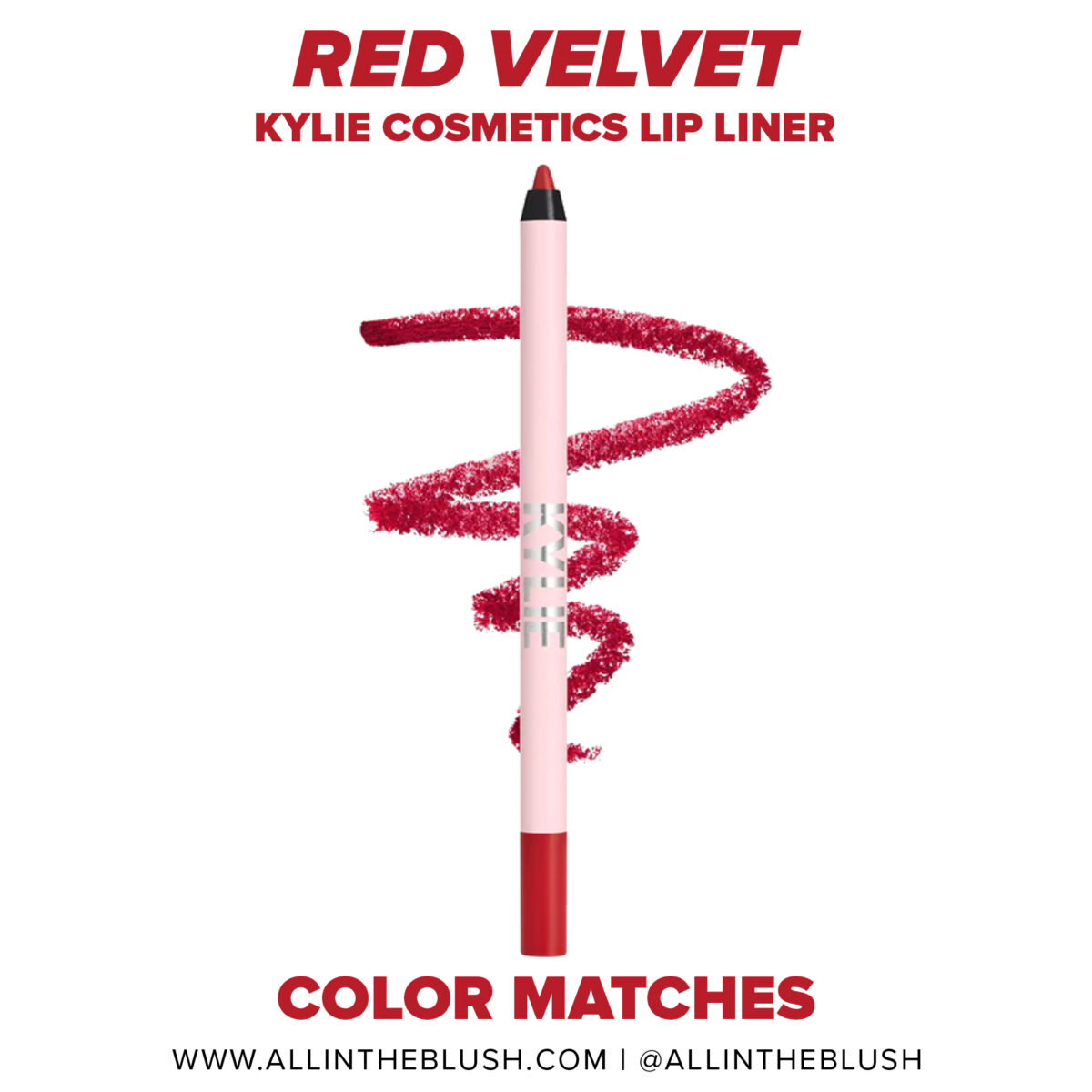 Kylie Cosmetics Red Velvet Lip Liner Dupes