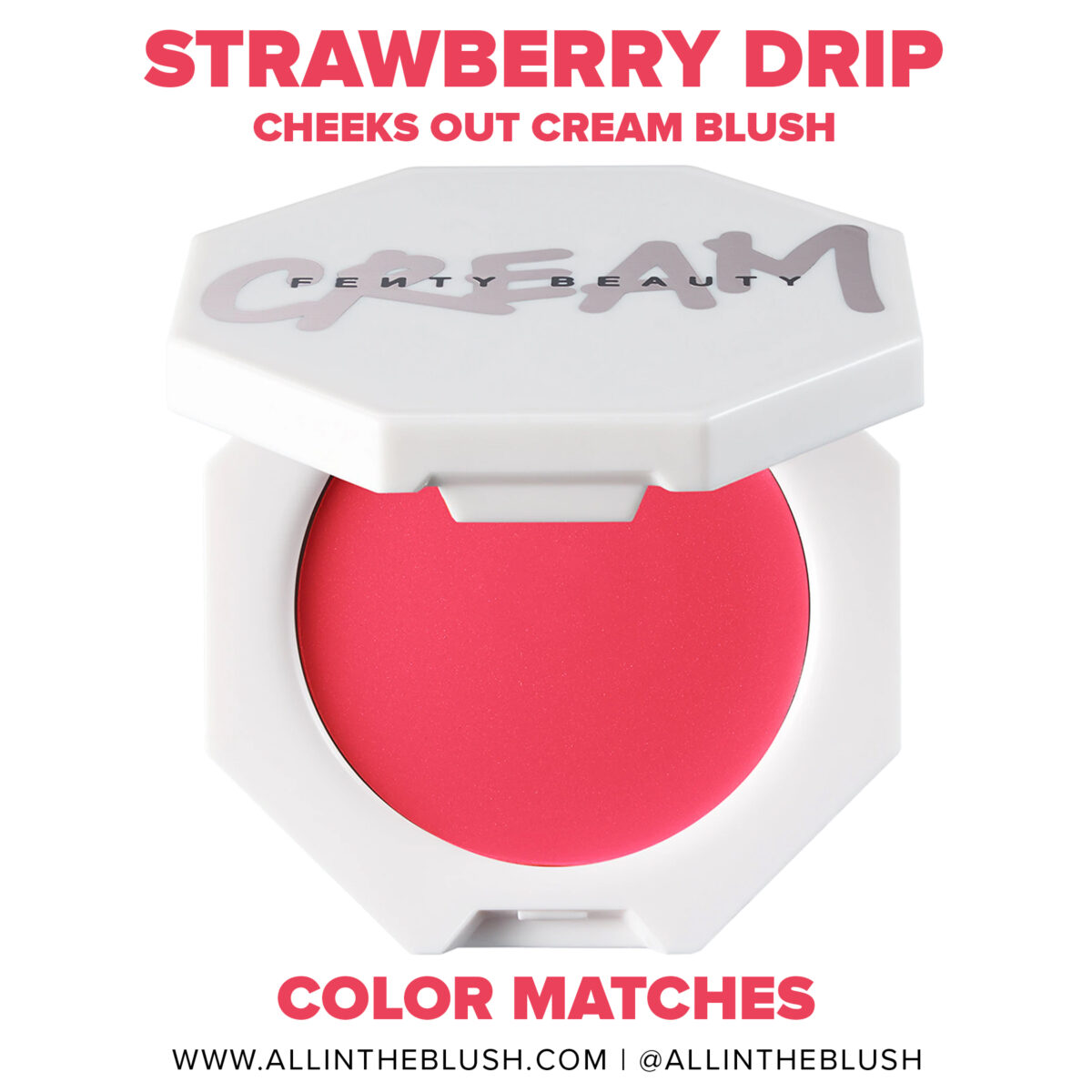 Fenty Beauty Strawberry Drip Cheeks Out Freestyle Cream Blush Dupes