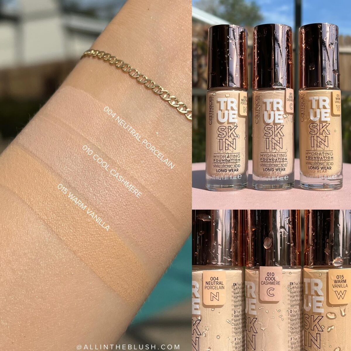 Catrice True Skin Hydrating Foundation Review & Swatches