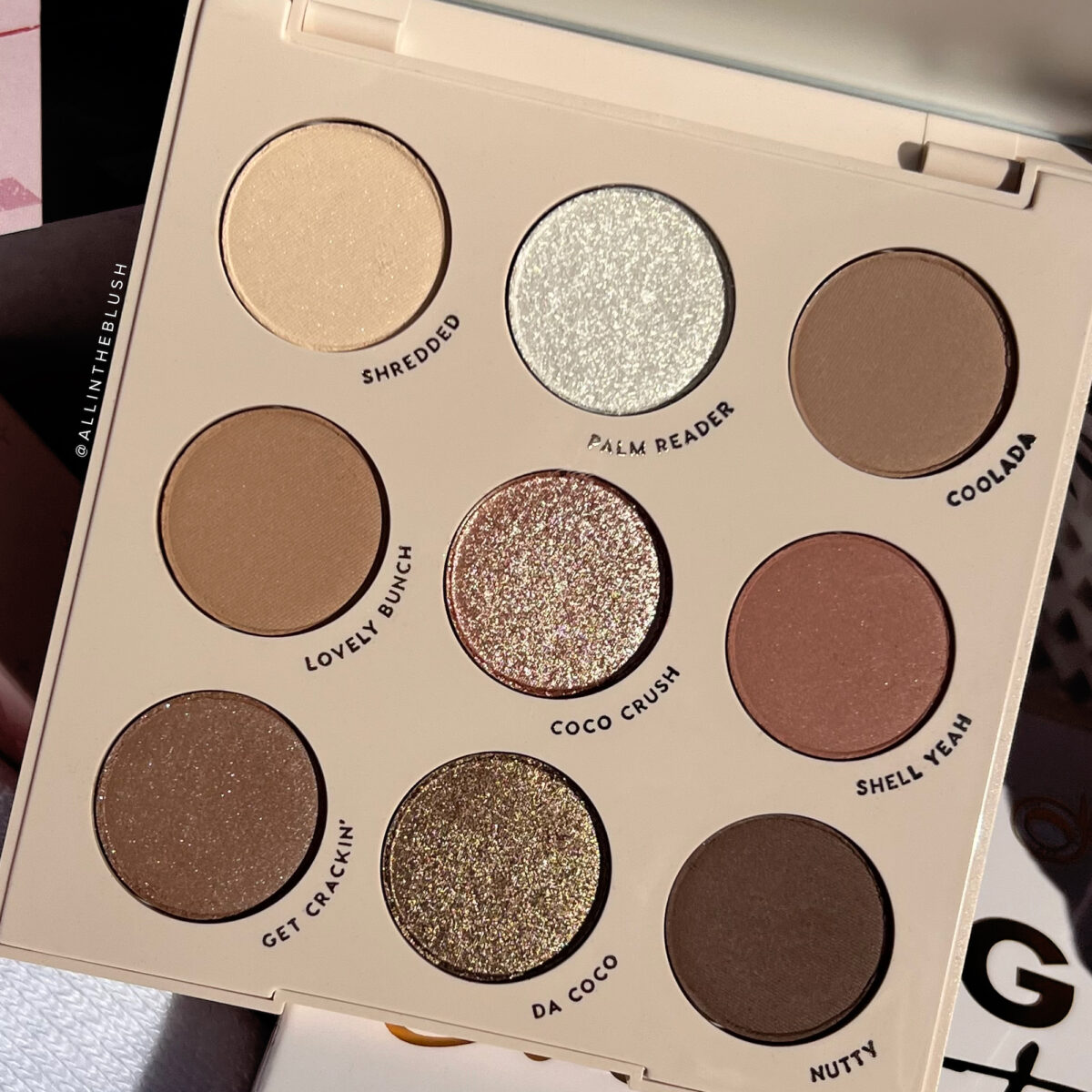 Reviewing ColourPop's Going Coconuts Shadow Palette