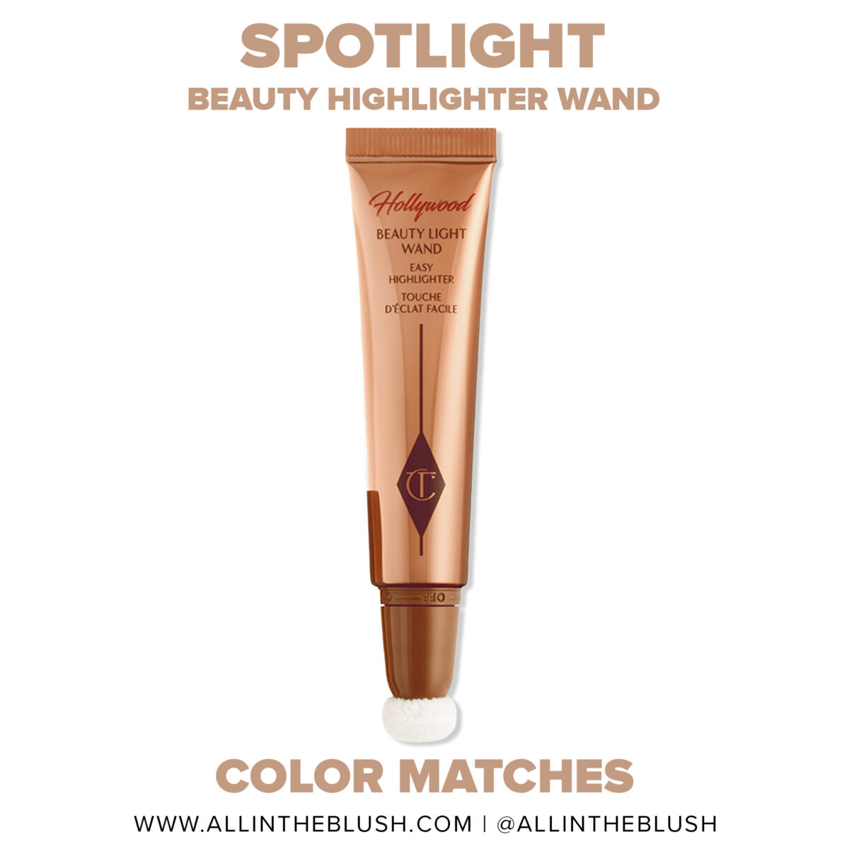 Charlotte Tilbury Spotlight Beauty Highlighter Wand Dupes