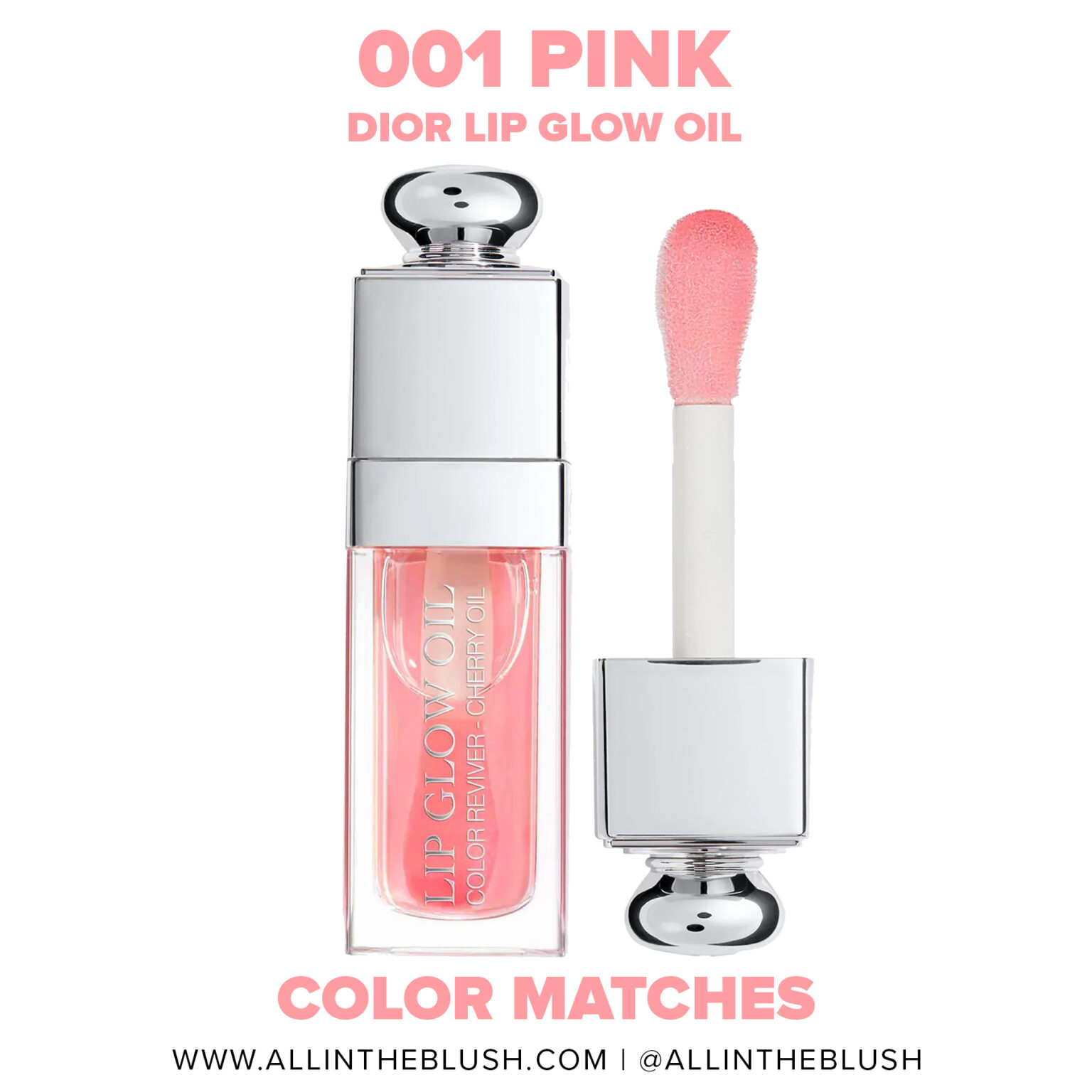 Dior 001 Pink Addict Lip Glow Oil Dupes All In The Blush