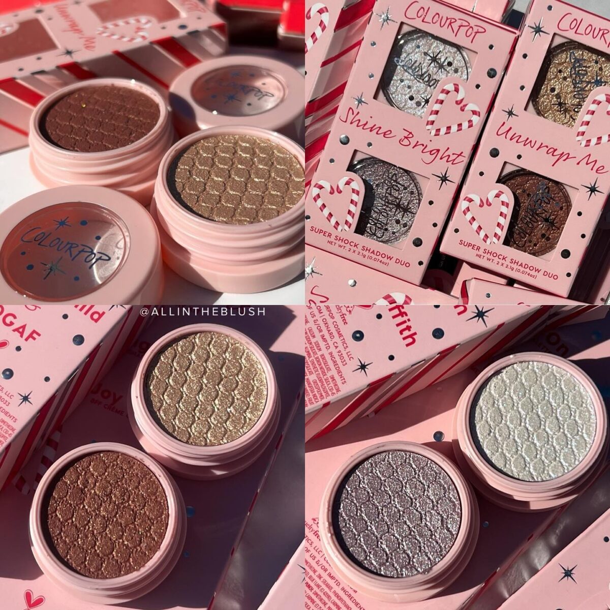 Reviewing ColourPop's Santa’s Fave Super Shock Shadow Set