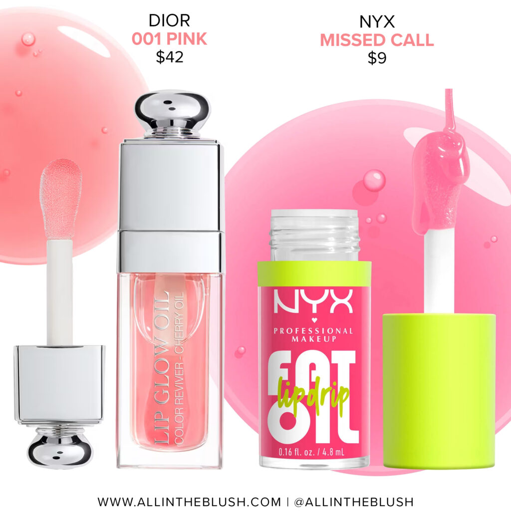 Dior 001 Pink Addict Lip Glow Oil Dupes