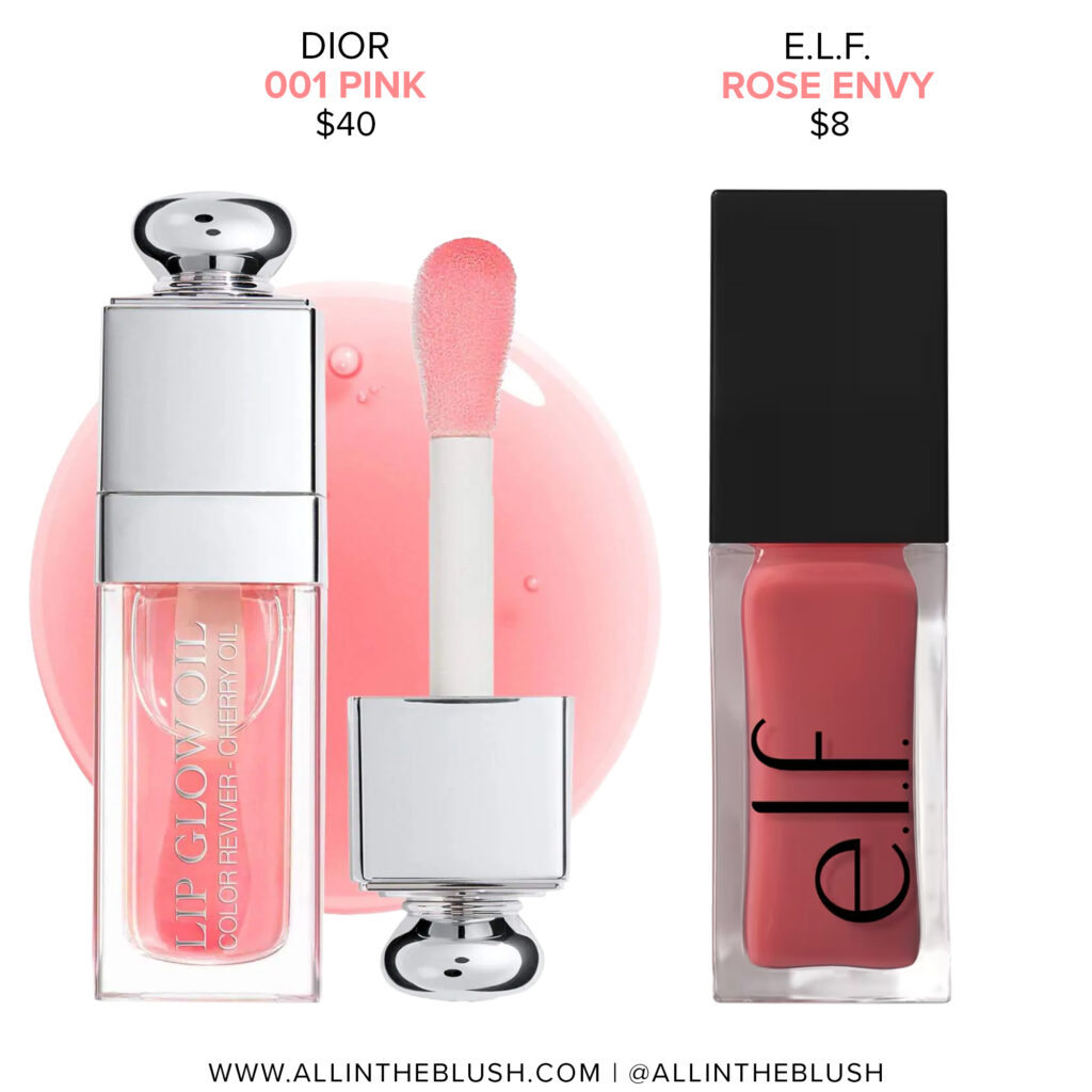 Dior 001 Pink Addict Lip Glow Oil Dupes