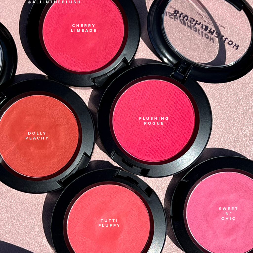 Swatching the J.Cat Beauty Blush-Mallow Soft Blushers