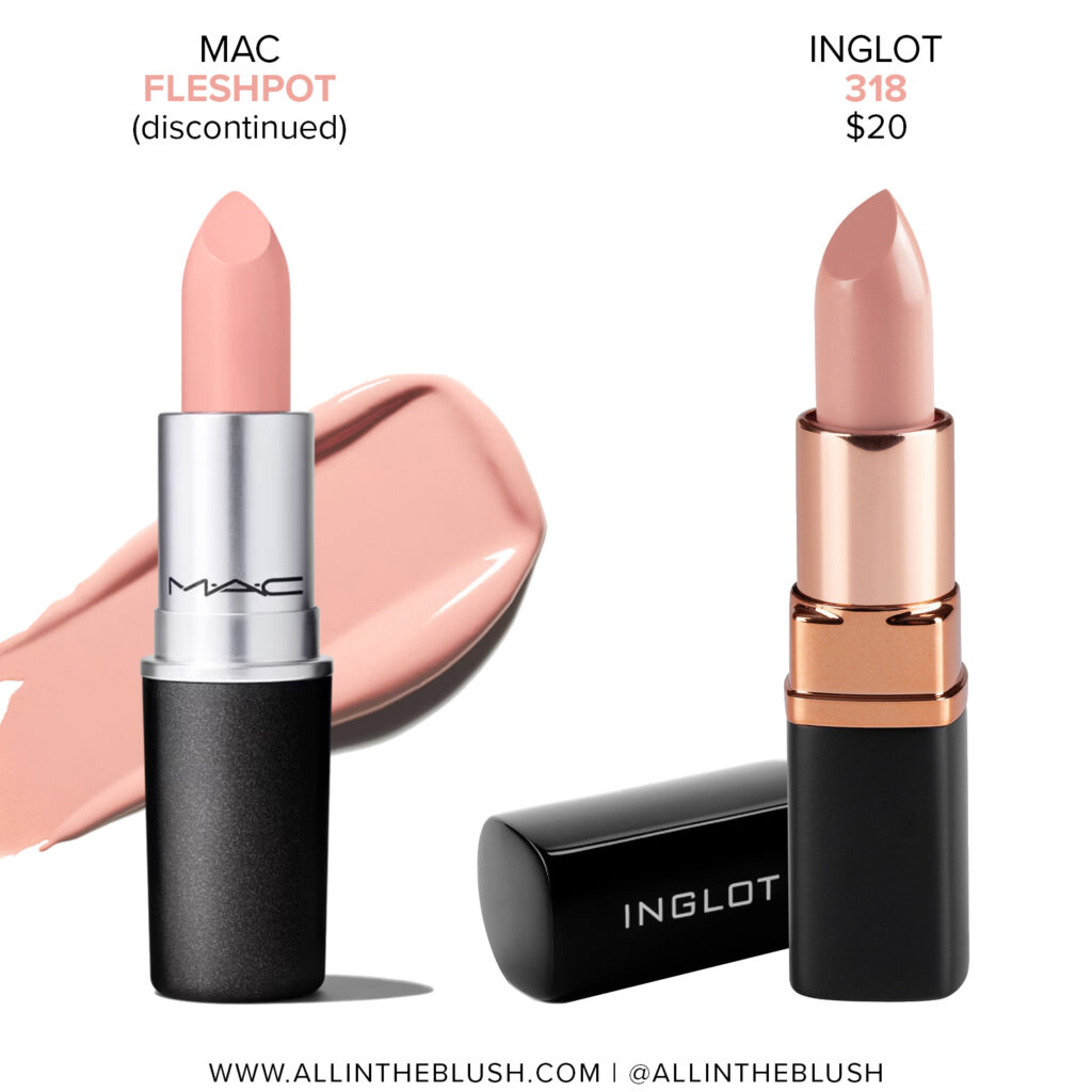 MAC Fleshpot Lipstick Dupes