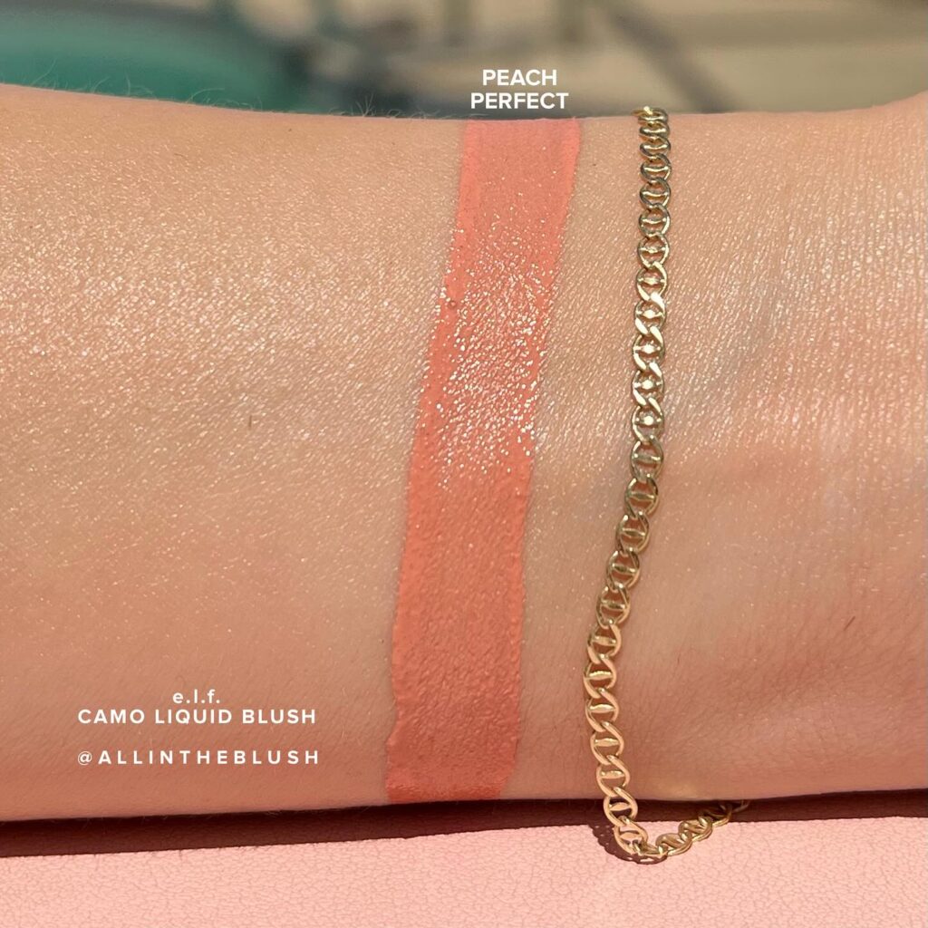 Swatching the e.l.f. Cosmetics Camo Liquid Blush