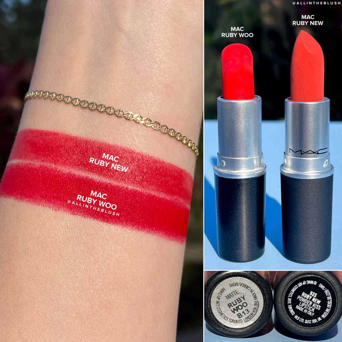 Comparing MAC Ruby Woo to Ruby New