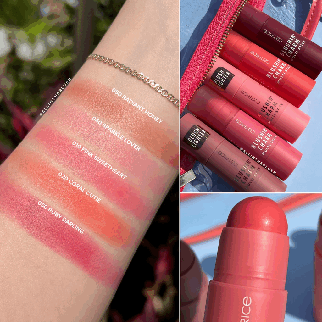 Swatching Catrice’s Blushin' Charm Multi Sticks
