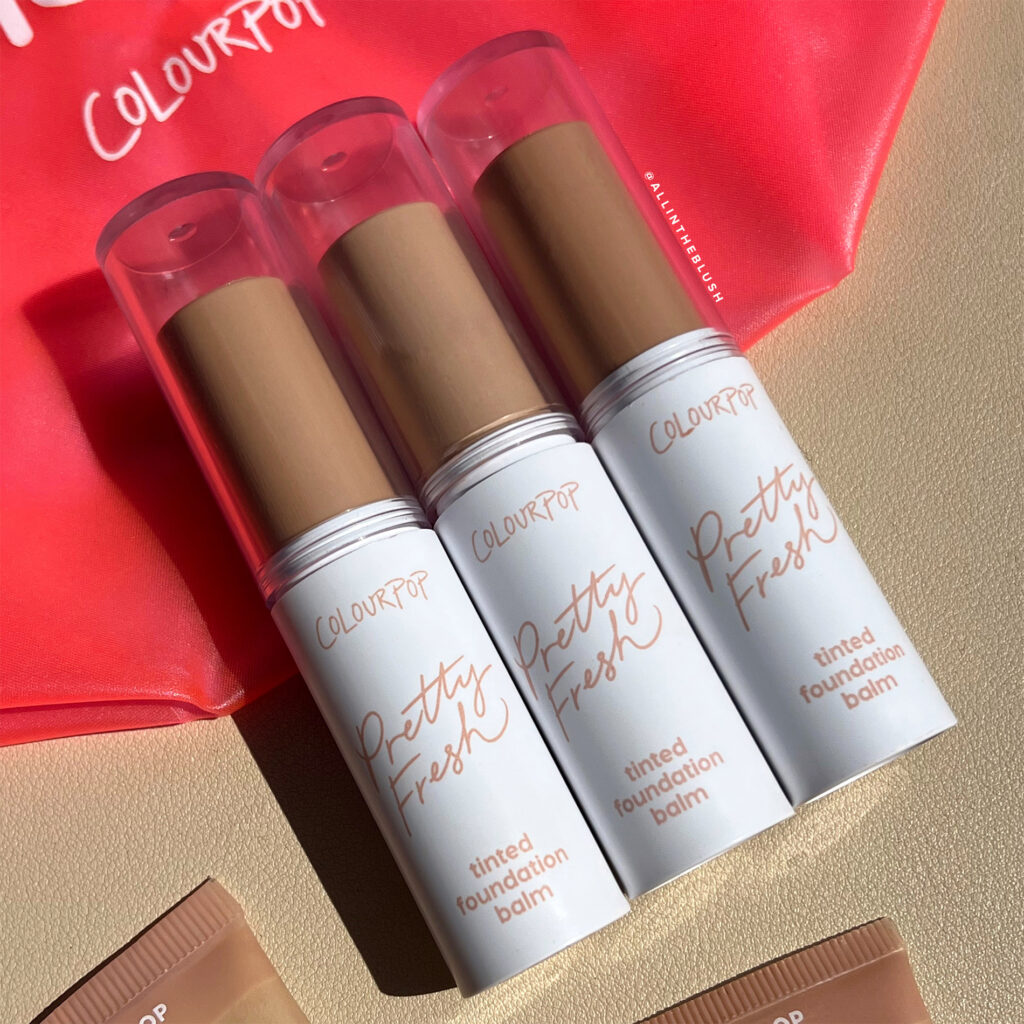 Swatching ColourPop’s Pretty Fresh Tinted Foundation Balms