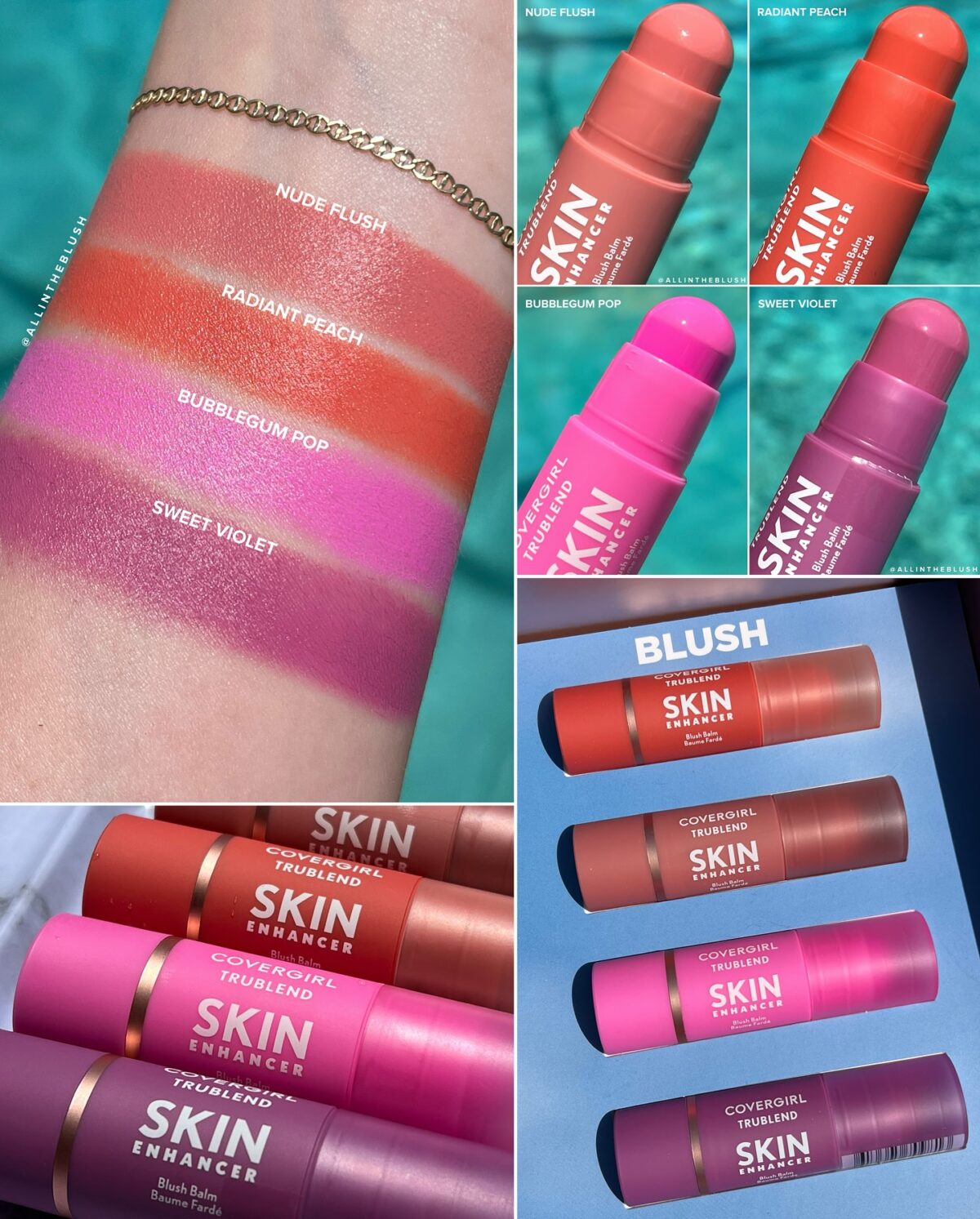 Covergirl Trublend Blush Balm Swatches