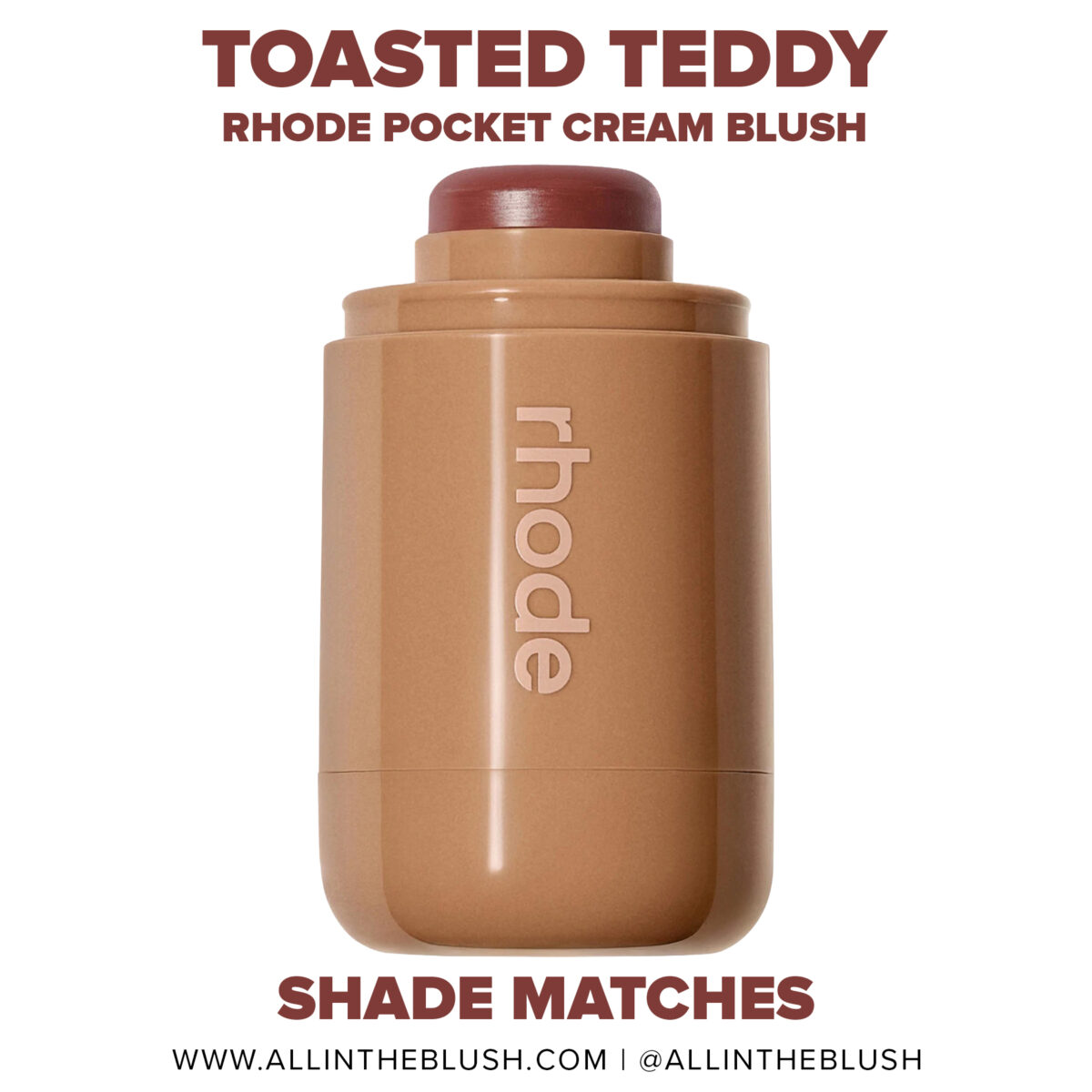 Rhode Toasted Teddy Pocket Blush Shade Matches