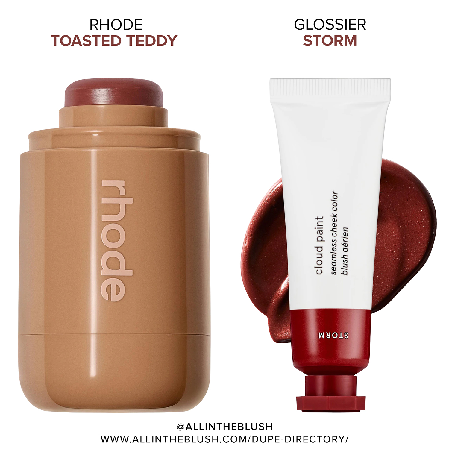 Rhode Toasted Teddy Pocket Blush Shade Matches