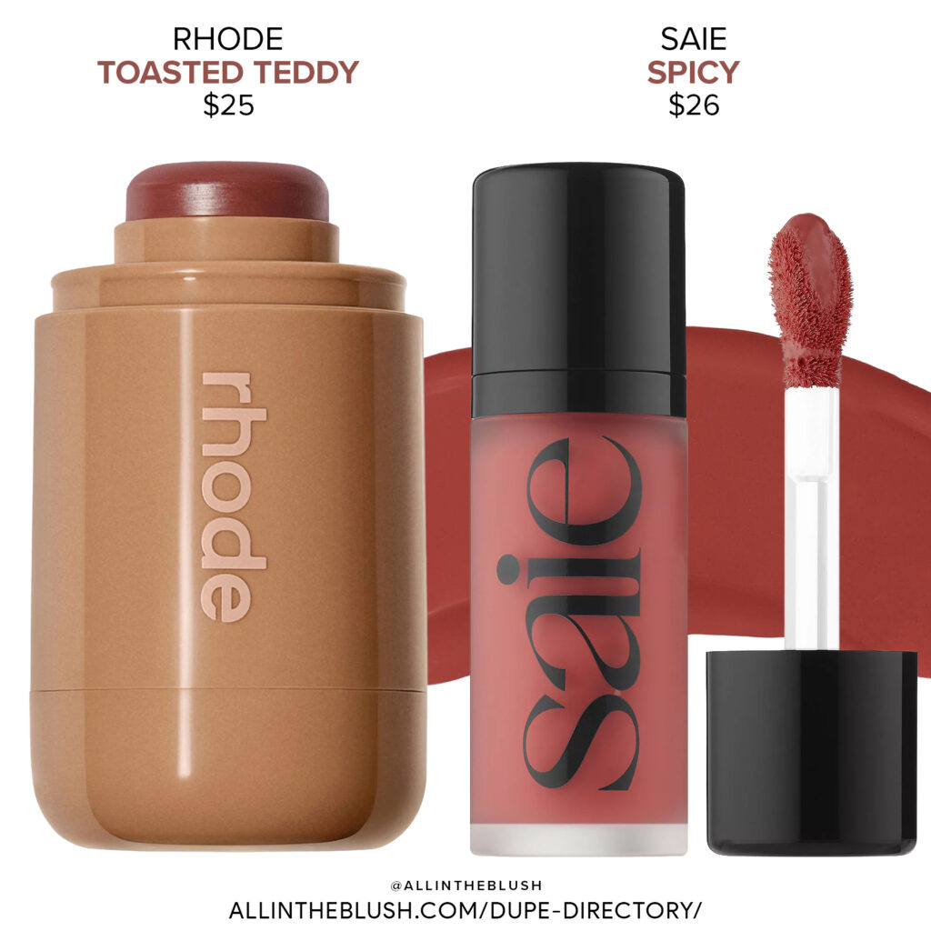 Rhode Toasted Teddy Pocket Blush Shade Matches
