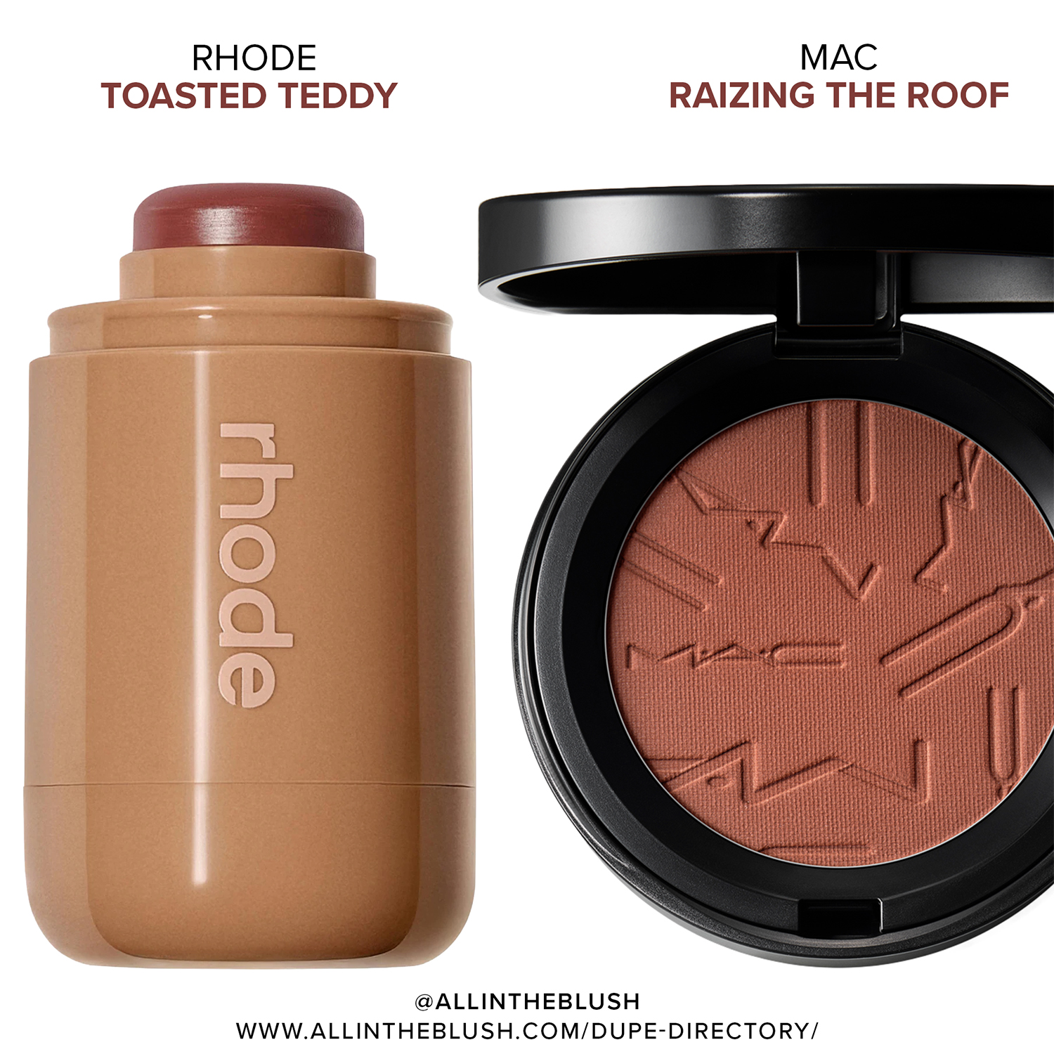 Rhode Toasted Teddy Pocket Blush Shade Matches