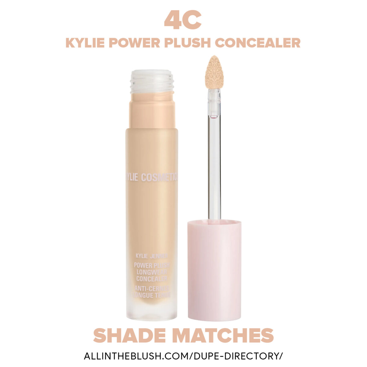 Kylie Cosmetics 4C Power Plush Concealer Comparisons
