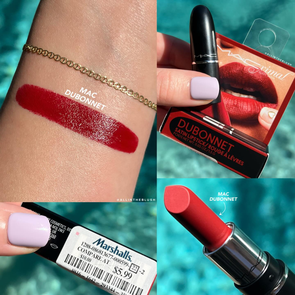 Swatching MAC Dubonnet Lipstick