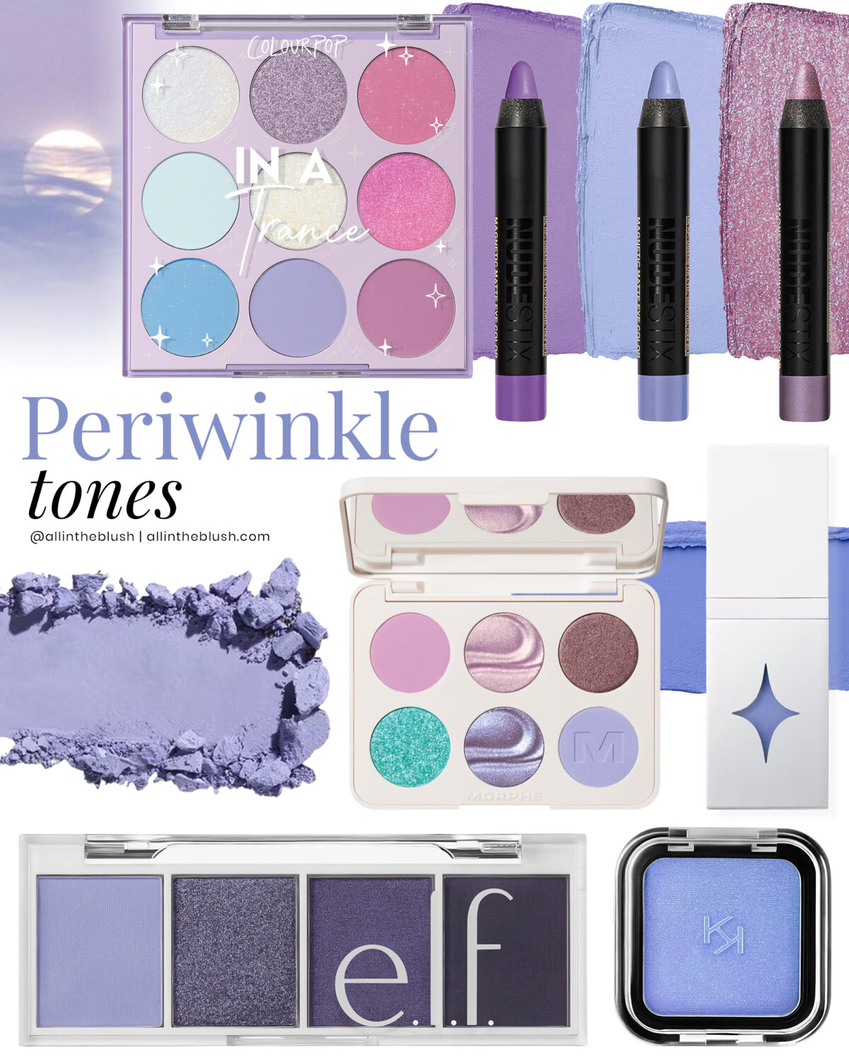 Periwinkle Tone Eyeshadow Roundup
