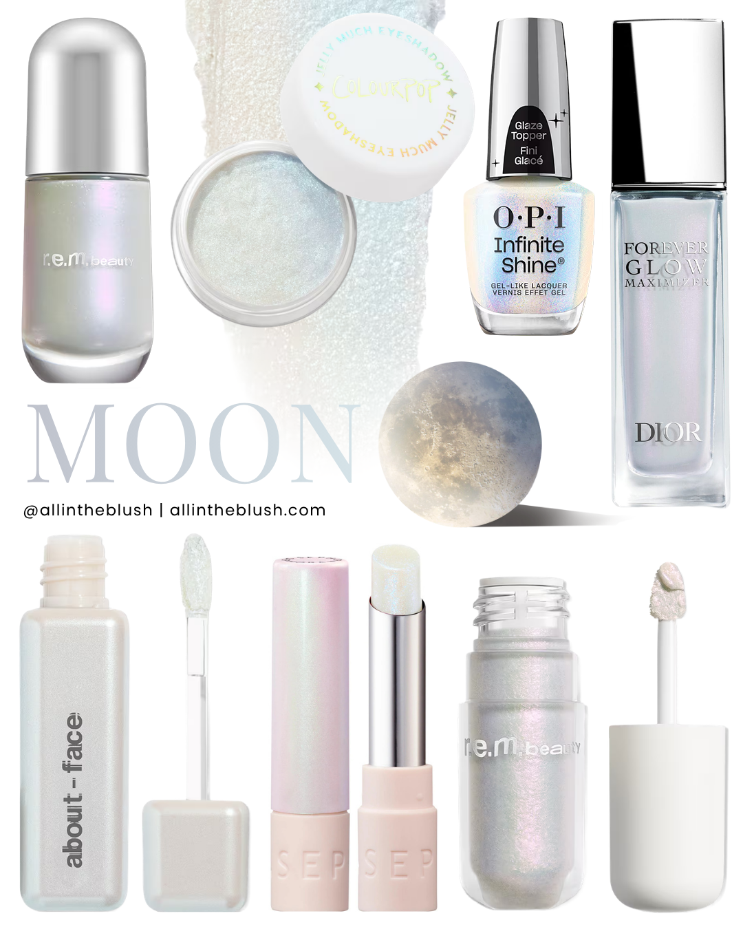 Moon Inspired Beauty Mood Board