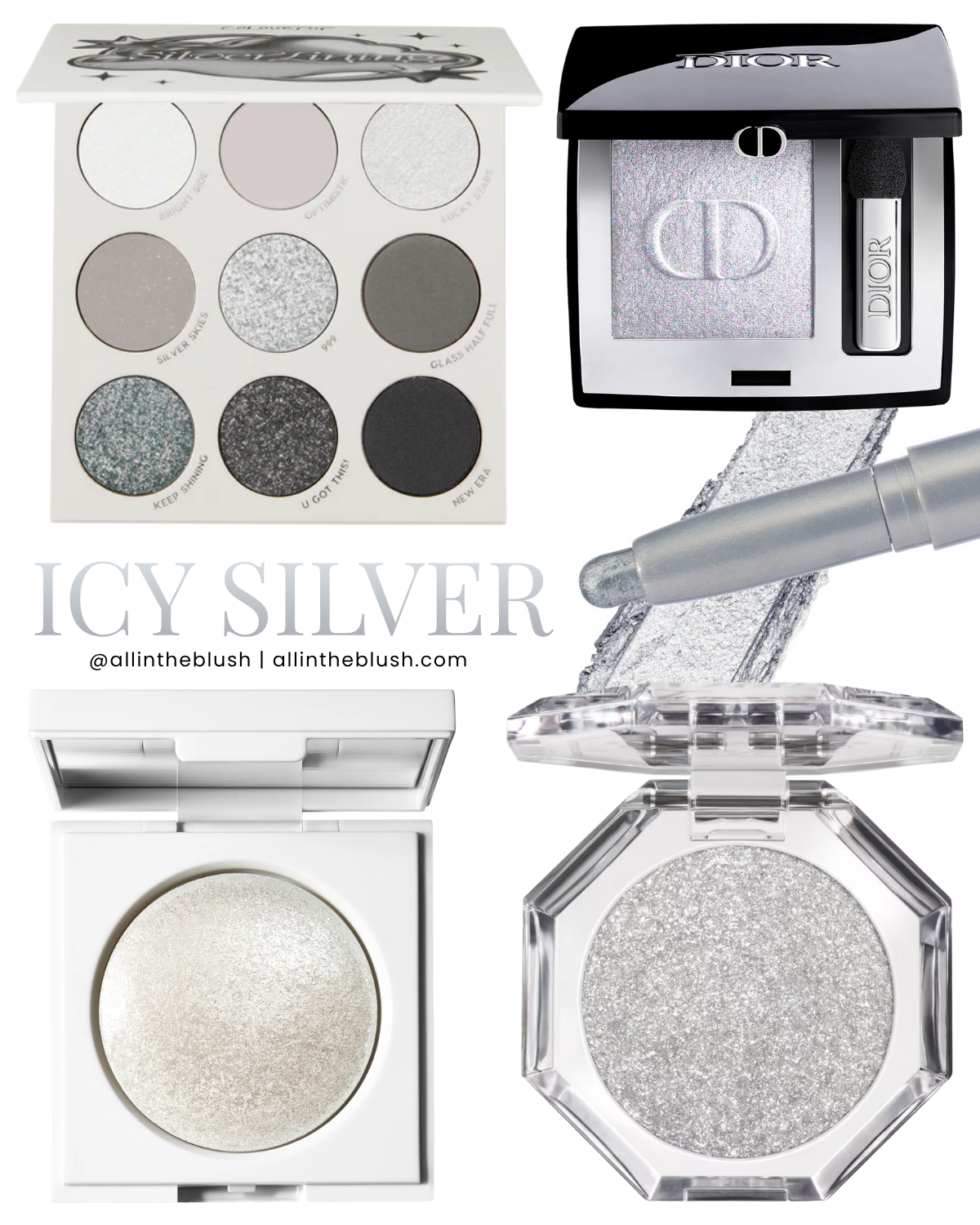 Icy Silver Eyeshadow Roundup