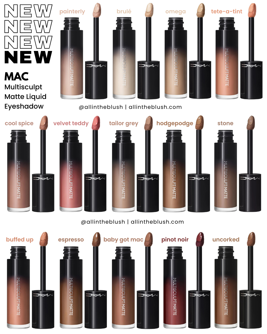 New MAC Multisculpt Matte Liquid Eyeshadow