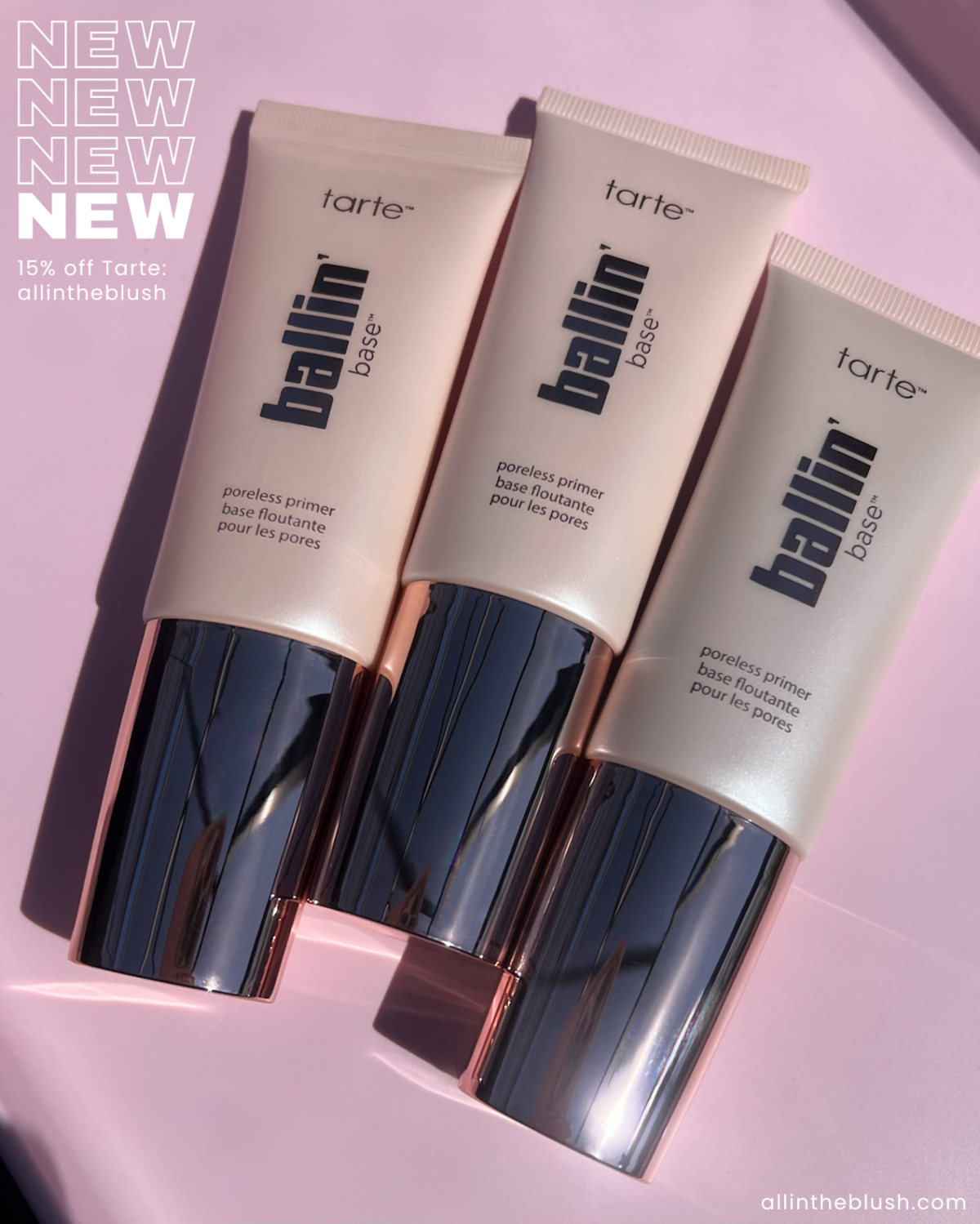 New Tarte Ballin’ Base Poreless Primers