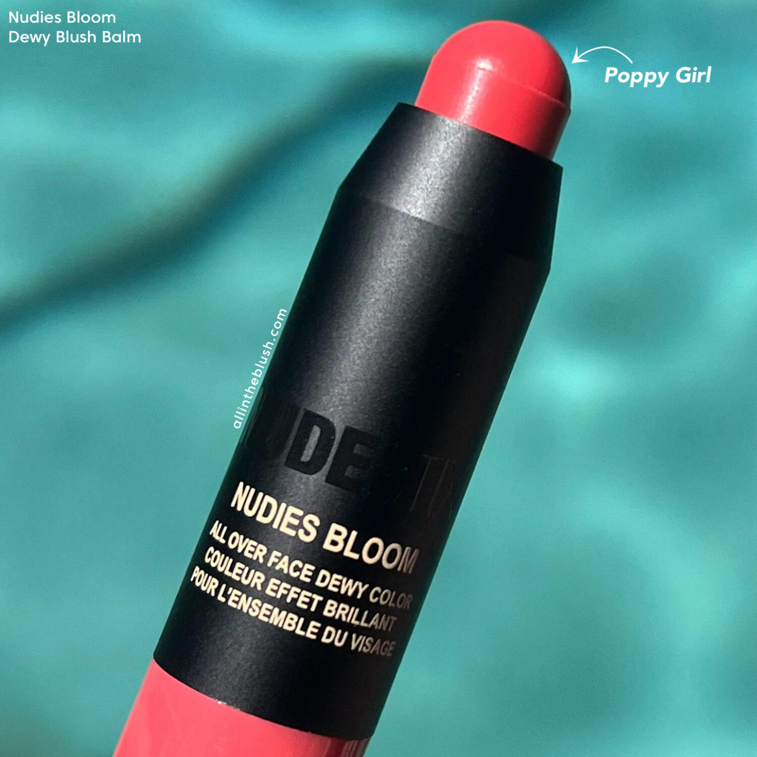 Nudestix Nudies Bloom Dewy Blush Balm Poppy Girl Review and Swatches