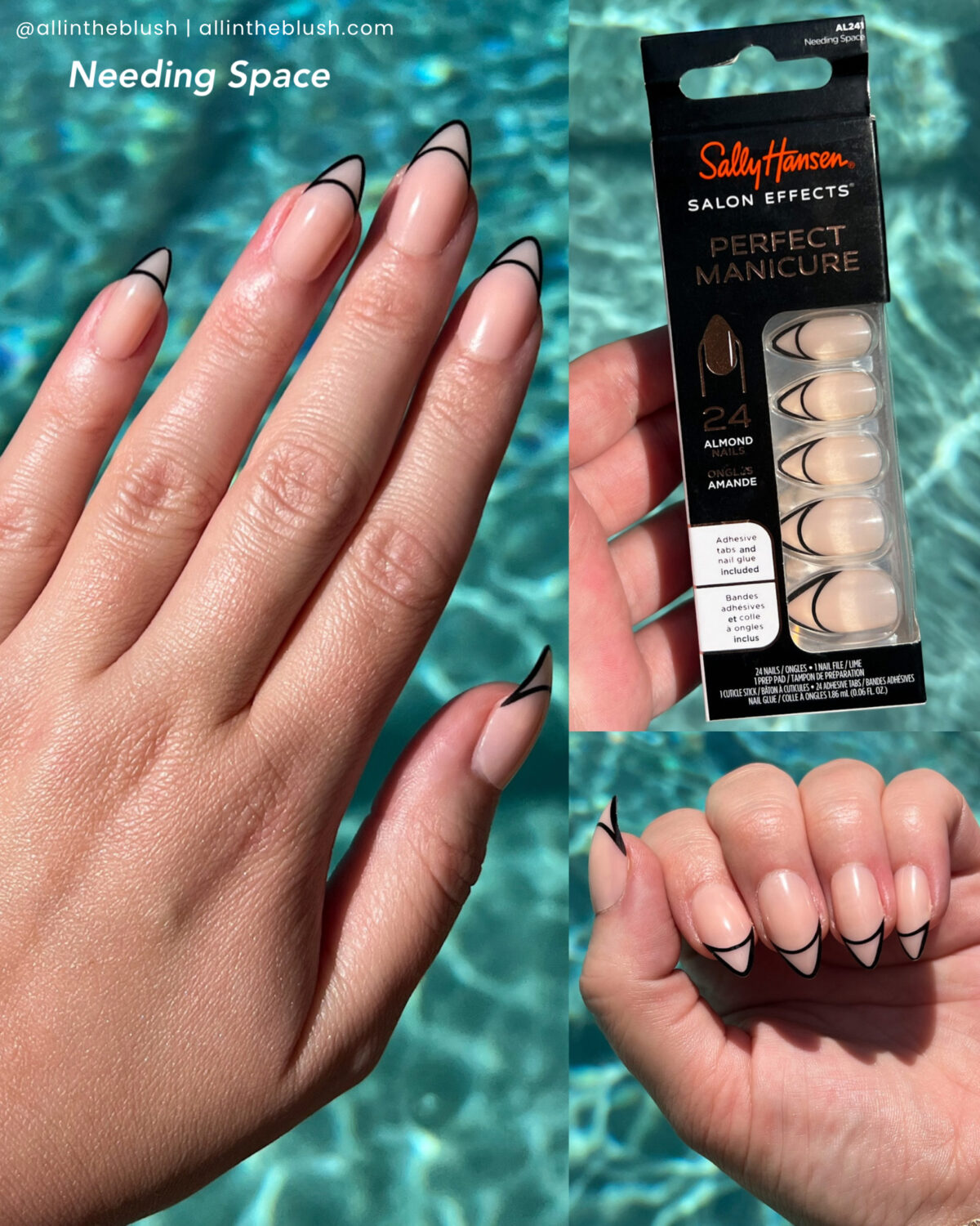 Trying on Sally Hansen’s Perfect Manicure Nails in “Needing Space”
