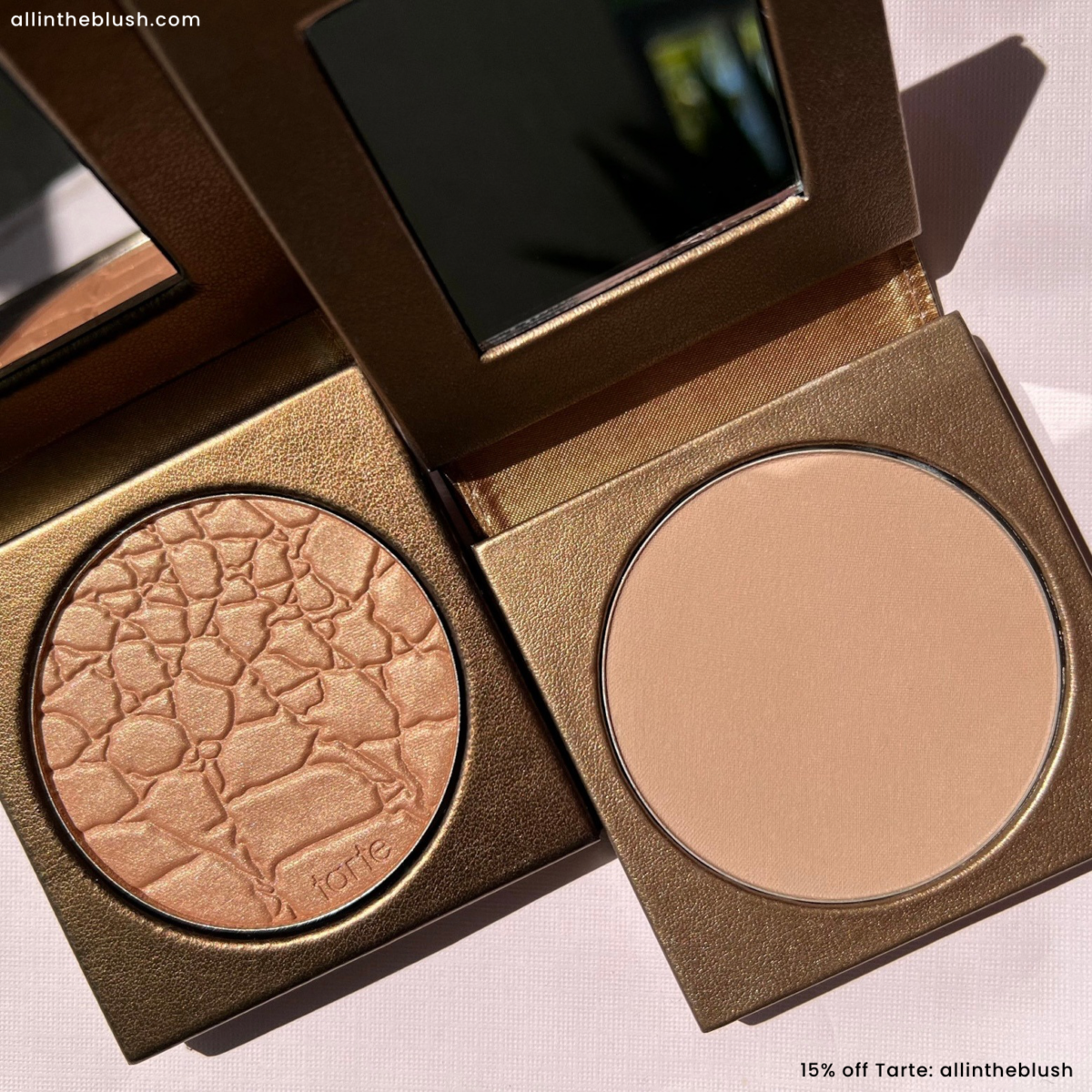 Tarte Amazonian Clay Bronzer vs. Park Ave Princess Bronzer Swatches