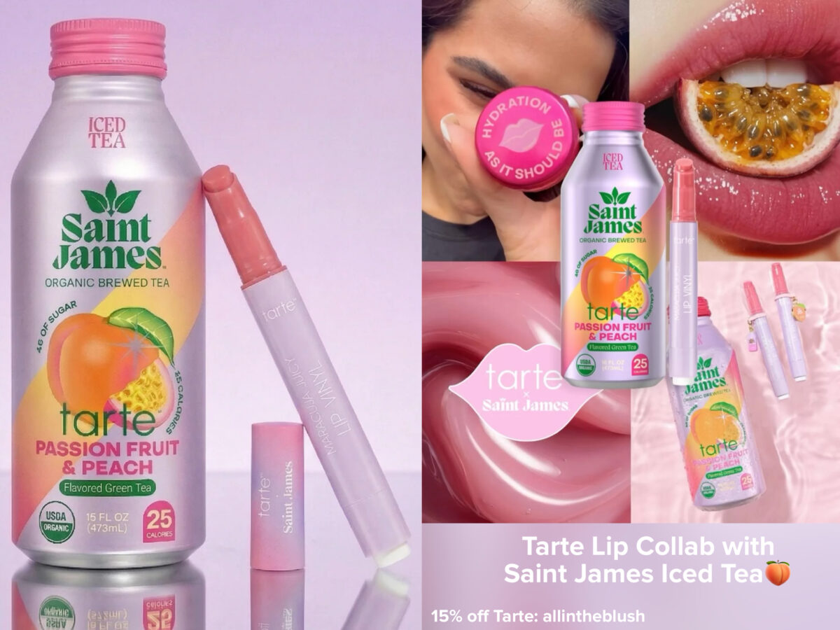 Tarte Launches Lip Collab with Saint James Iced Tea