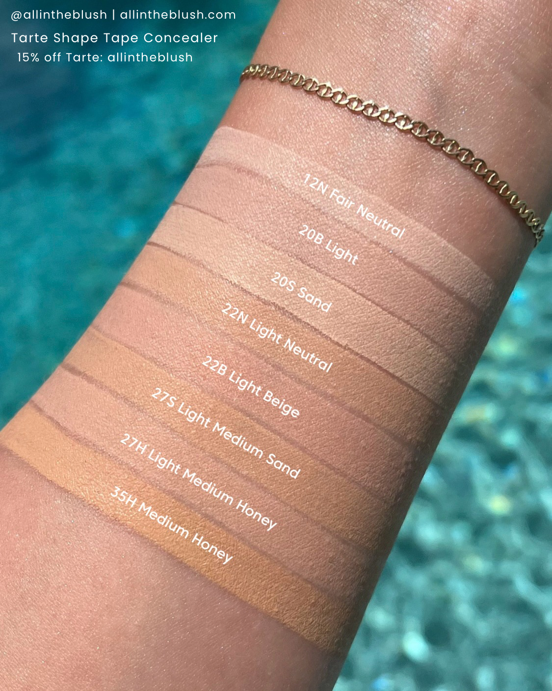 Tarte Shape Tape Concealer Swatches