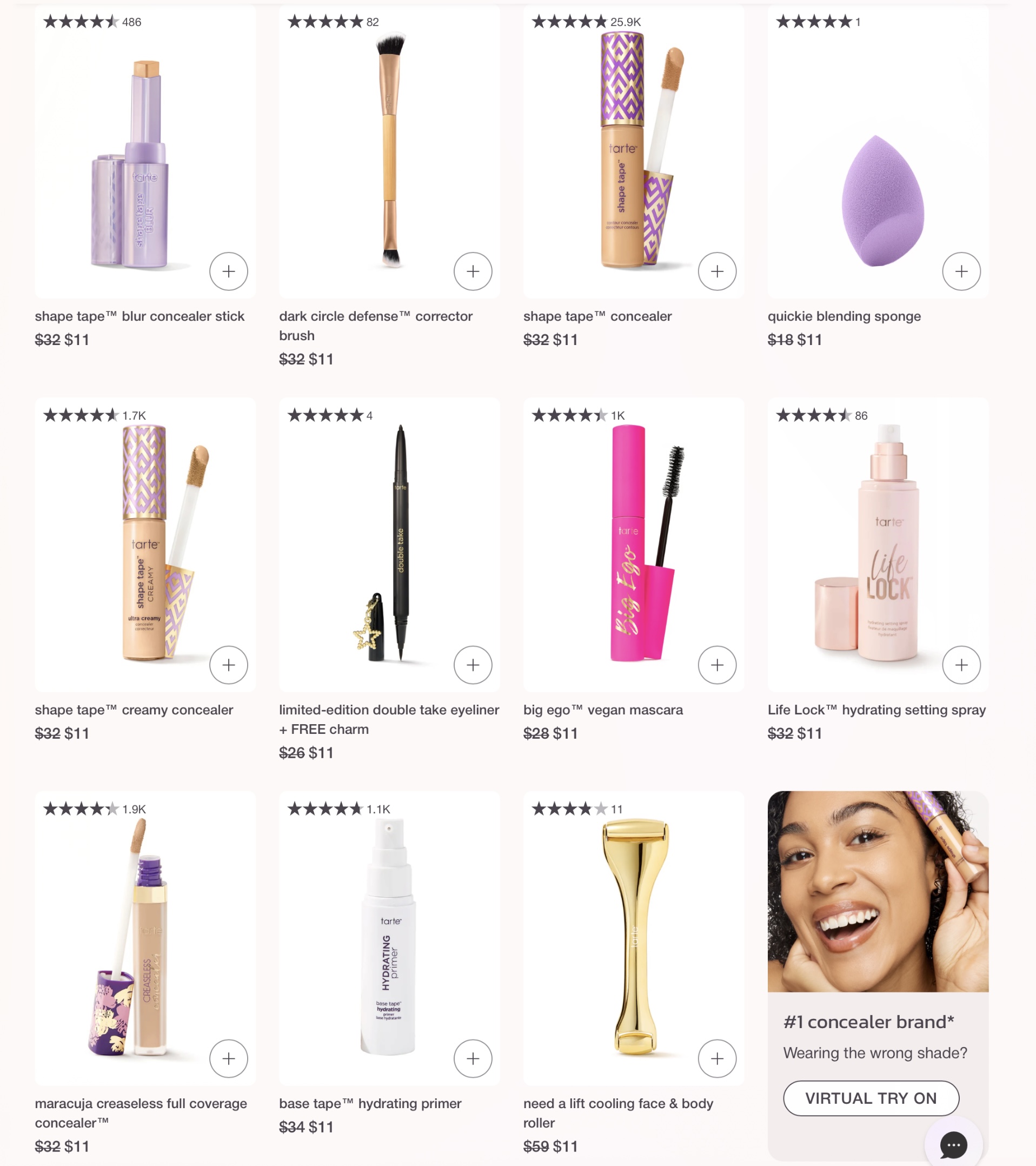 Tarte custom kit choose your concealer