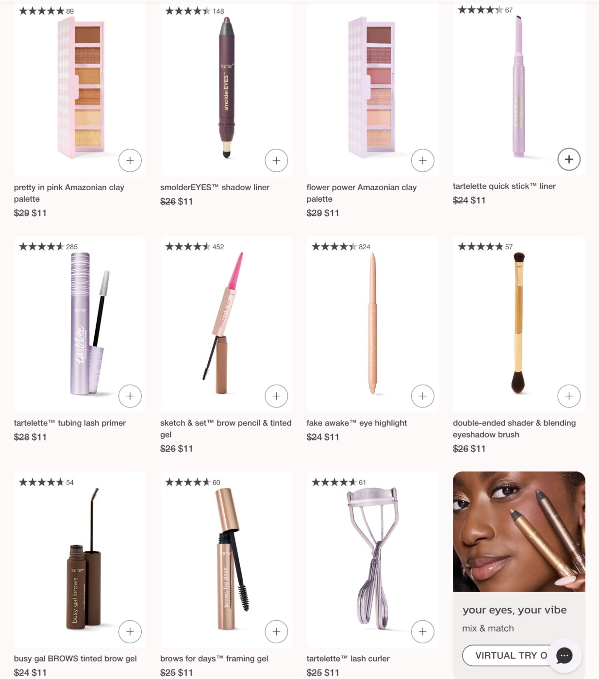Tarte custom kit choose your eye product