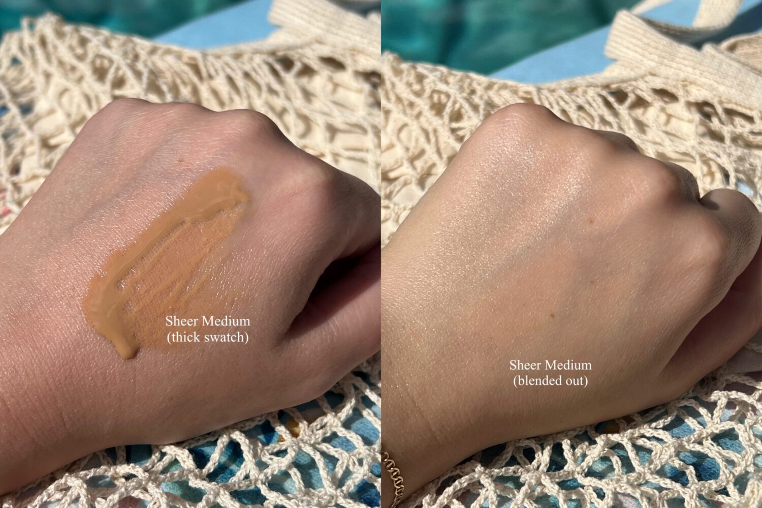 BareMinerals BareSkin Daily Dewy Sunscreen Sheer Medium Swatch