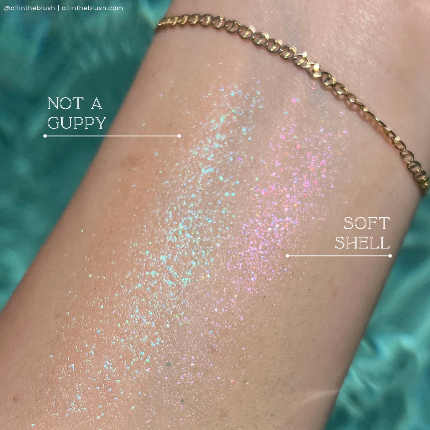 ColourPop x Disney The Little Mermaid Multichrome Highlighter Swatches