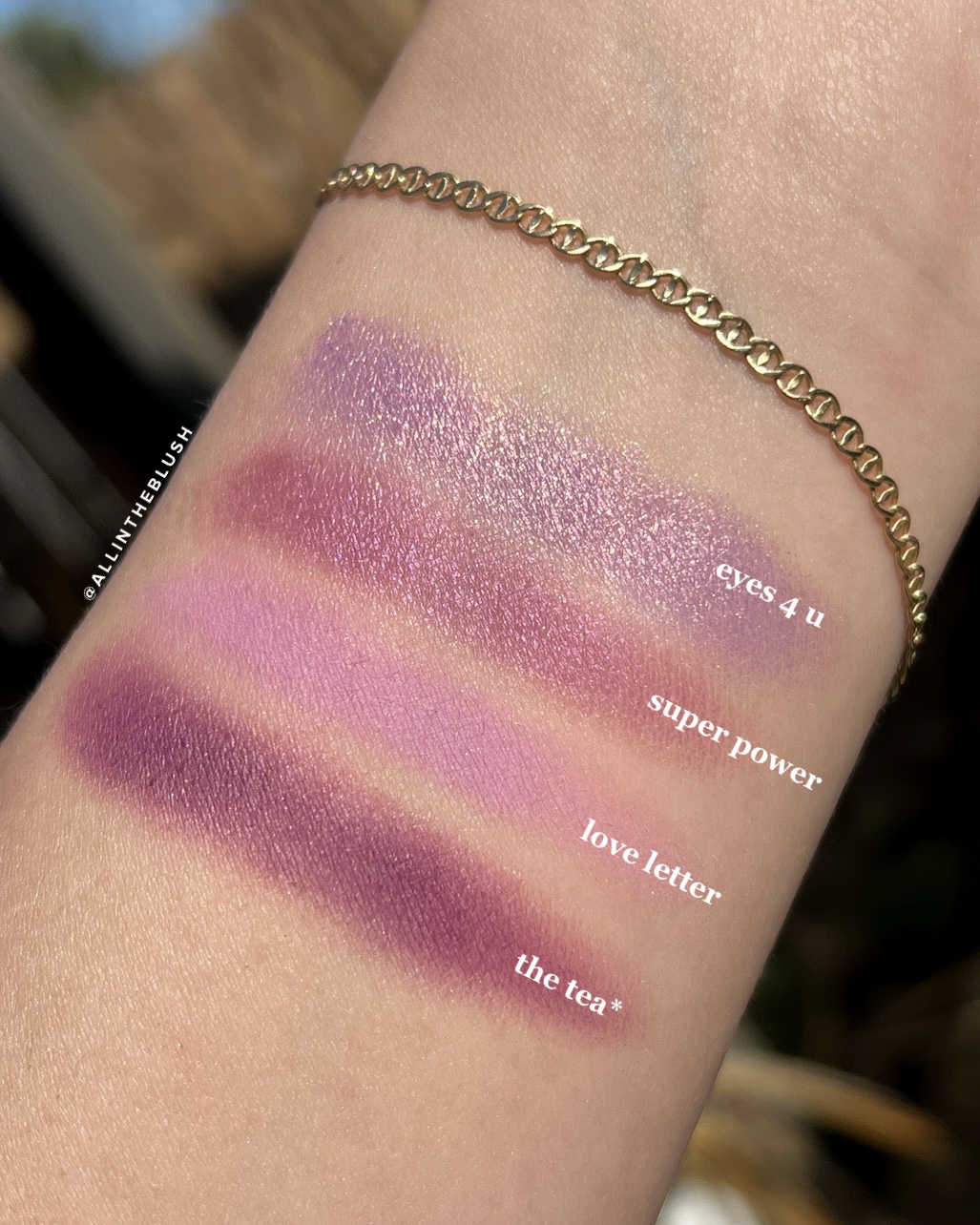 ColourPop Violet It Be Pressed Powder Shadow Quad Swatches