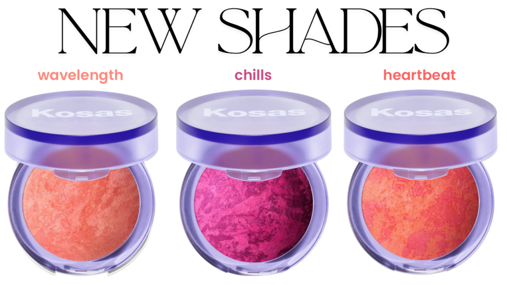 New Kosas extra bite collection of 3 new Blush is Life shades