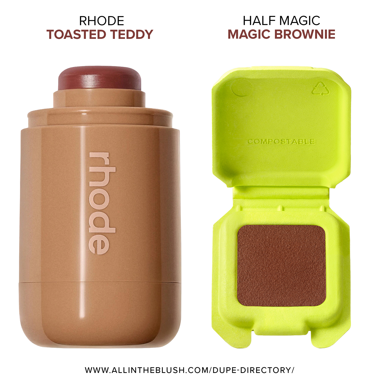 Rhode Toasted Teddy Pocket Blush Shade Matches
