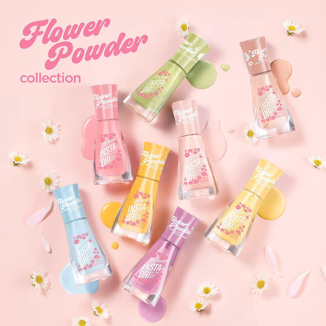 New Sally Hansen Insta-Dri Flower Powder Nail Polish Collection