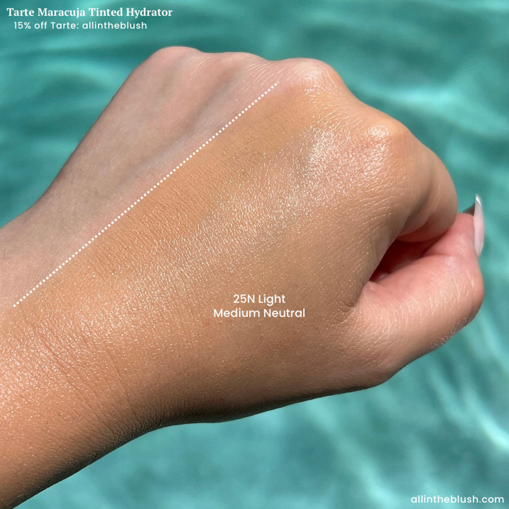 Tarte Maracuja Tinted Hydrator 25N Light Medium Neutral Swatches