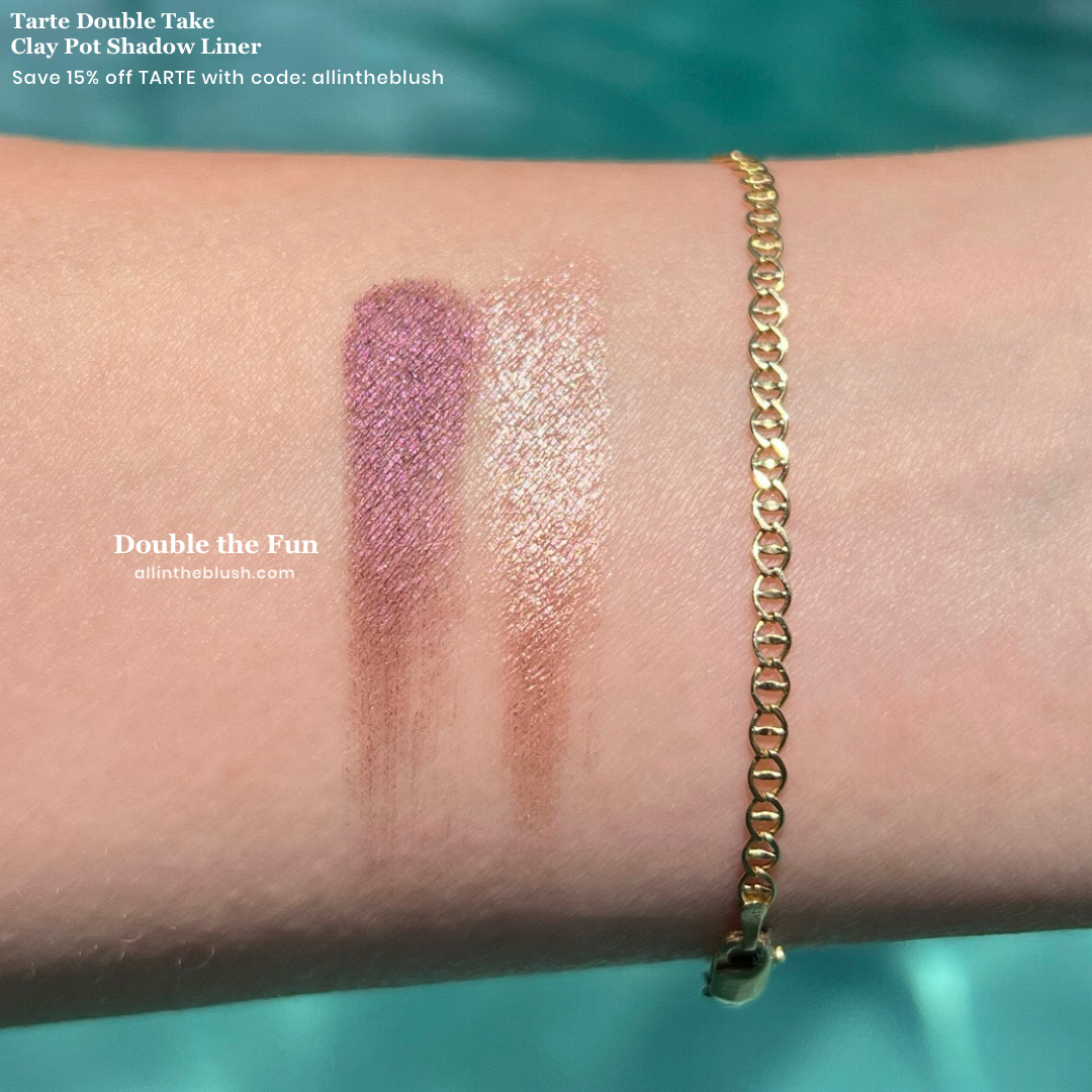 Tarte double take clay pot shadow liner double the fun swatches