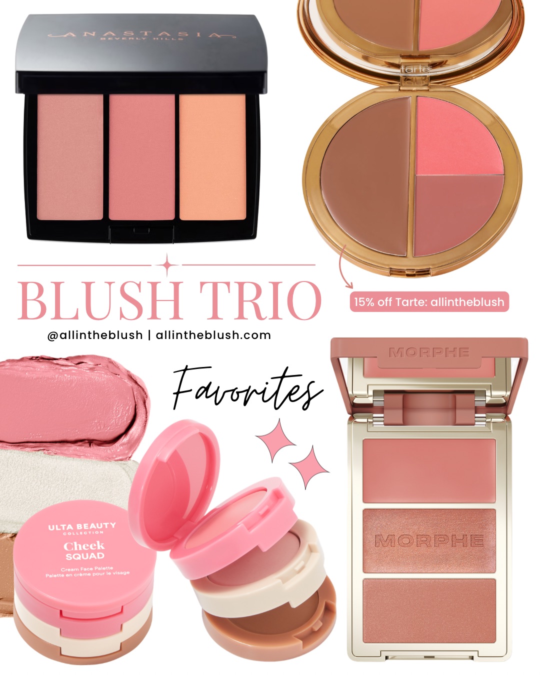 Blush Trio Favorites: The Multi-Tasking Cheek Palettes I Keep Reaching For