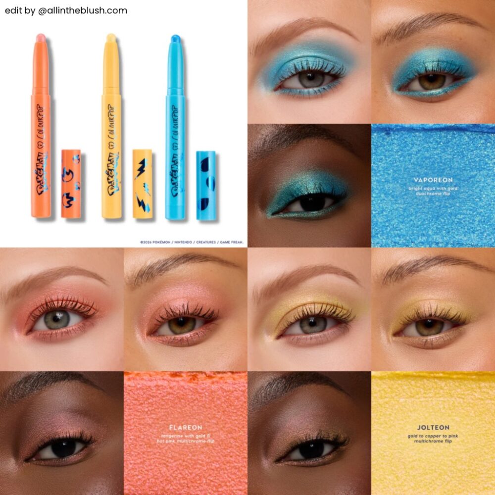 Cinder, Surge, and Tide Multichrome Shadow Stix Trio